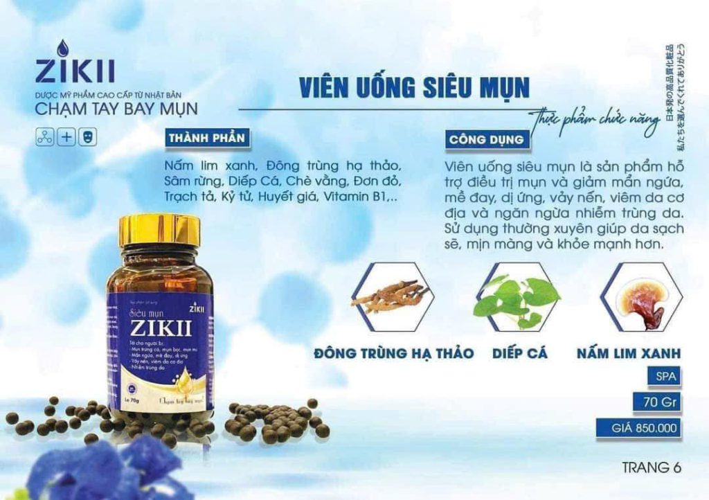 Kết Hợp Serum và Viên Uống Mụn ZIKII Giải Pháp Nhanh Chóng Cho Vấn Đề Mụn